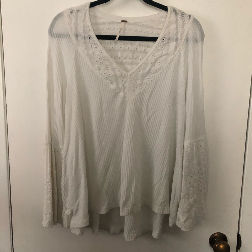 Free People Bell Sleeve Top